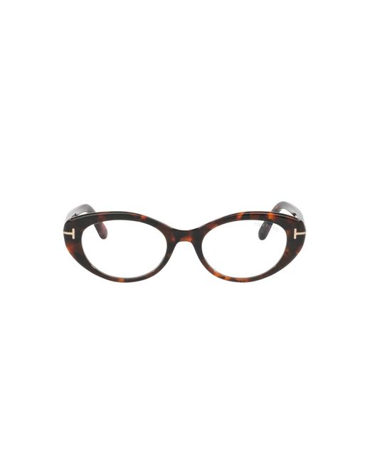 Tom Ford Black Oval Acetate Eyeglasses Online