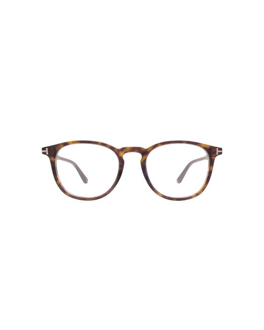 Tom Ford Black Round Acetate Eyeglasses Online
