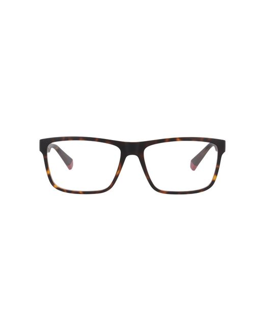 Polaroid Black Rectangle Plastic Eyeglasses Online for men