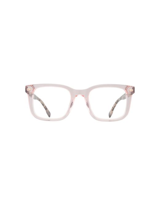 Pink Ribbon Black Havana Square Acetate Eyeglasses Online