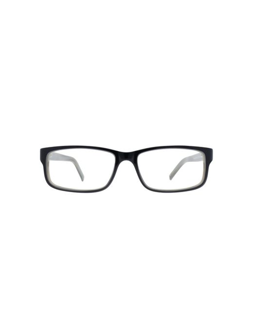 GD Collection Black Rectangle Acetate Eyeglasses Online for men