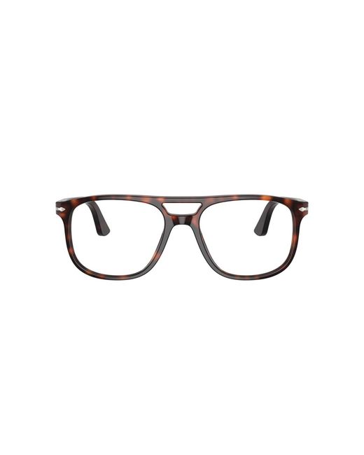 Persol Black Pilot Acetate Eyeglasses Online