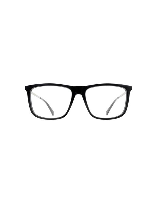 Polaroid Black Rectangle Plastic Eyeglasses Online for men