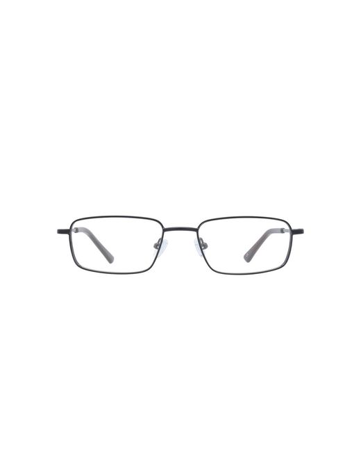 GD Collection Black Rectangle Metal Eyeglasses Online
