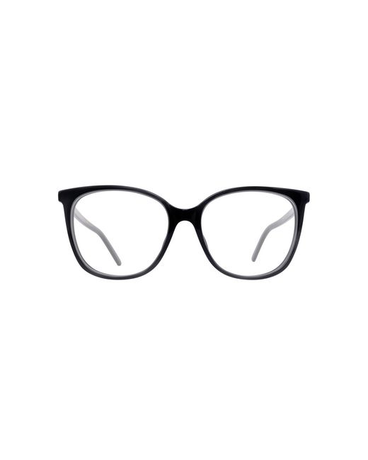 Marc Jacobs Black Rectangle Acetate Eyeglasses Online