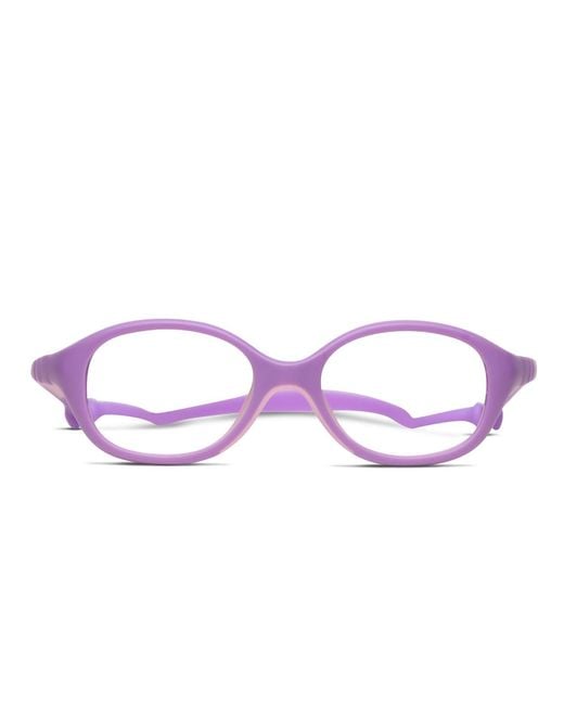 Oublie Black Lightweight Oval Eyeglasses for Girls