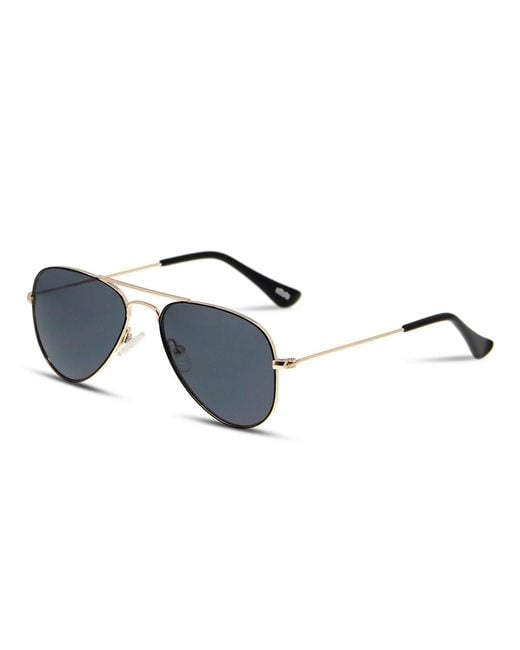 Ottoto Black Aviator Metal Kids Sunglasses