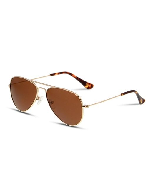 Ottoto Black Aviator Metal Sunglasses