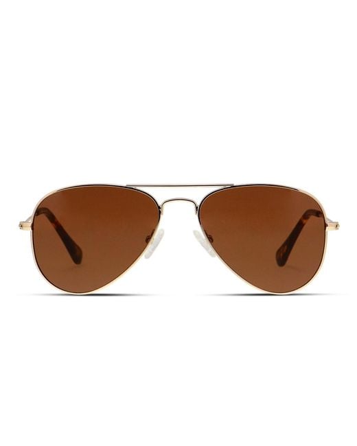 Ottoto Black Aviator Metal Sunglasses