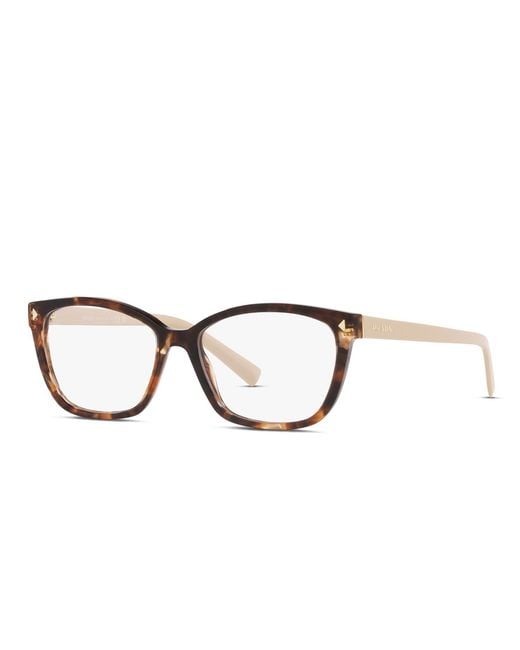 Prada Black Cat Eye Acetate Eyeglasses