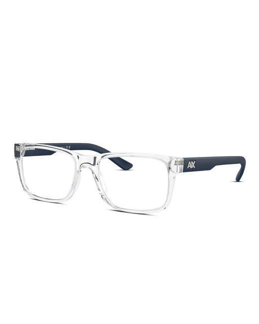 ARMANI EXCHANGE Black Clear Square Eyeglasses for men