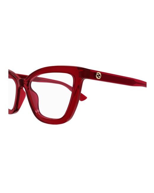 Gucci Red Glasses