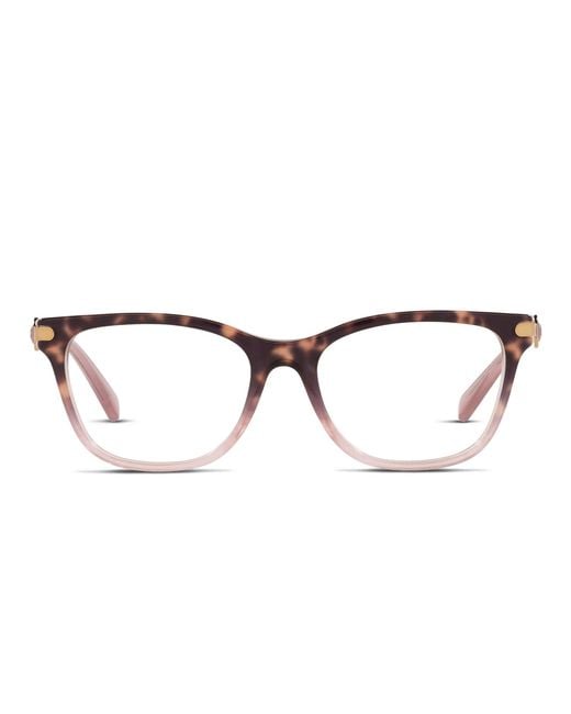 COACH Black Tortoise Cat-Eye Acetate Frames