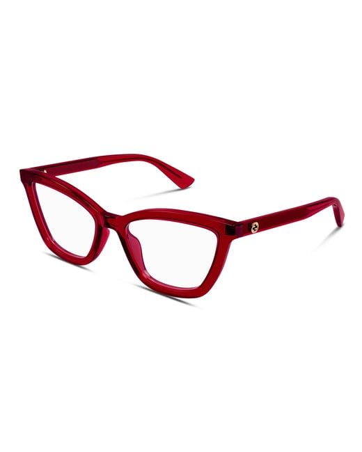 Gucci Red Glasses