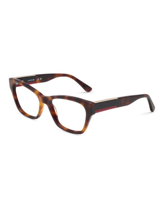 Lacoste Black Tortoiseshell Cat-Eye Eyeglasses