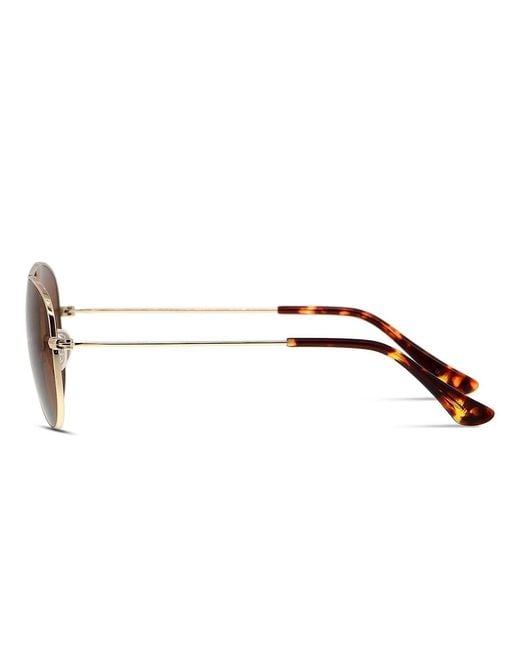 Ottoto Black Aviator Metal Sunglasses