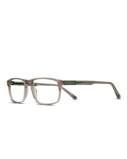 Caterpillar Black Caterpillar Rectangular Acetate Eyeglasses for men