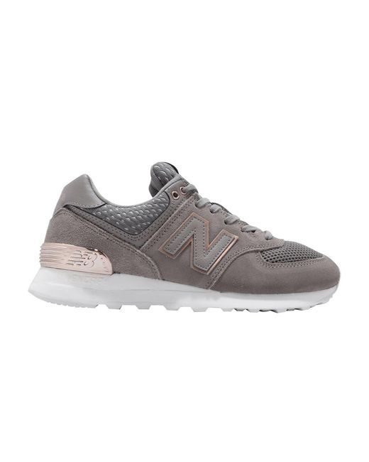 New Balance 574 'grey White Rose Gold' in Gray | Lyst
