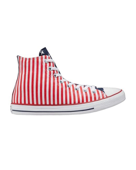 Converse Chuck Taylor All Star High 'stars Stripes' in Red for Men | Lyst
