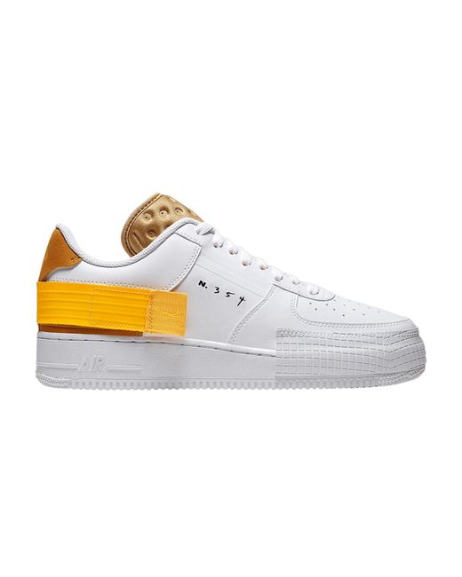 Nike Synthetic Air Force 1 Lo Type Casual Basketball Shoes in White /  University Gold Black (White) for Men - Save 53% - Lyst