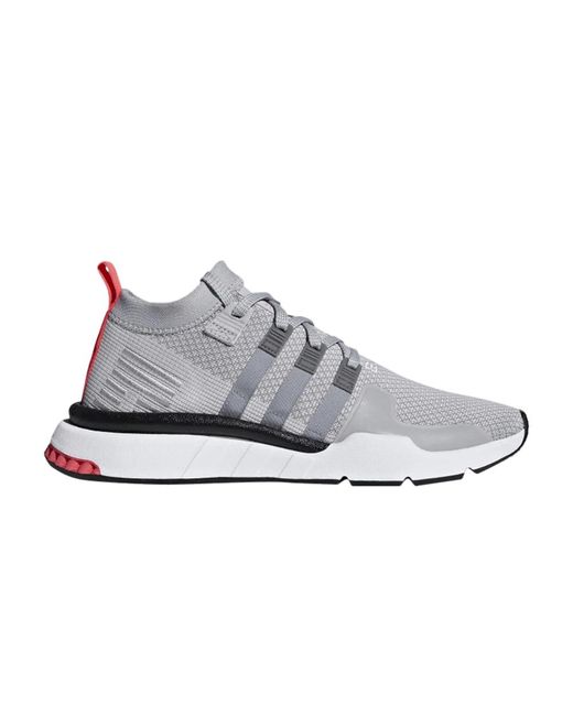 adidas Eqt Support Mid Adv Primeknit 'double Grey' in Gray for Men | Lyst