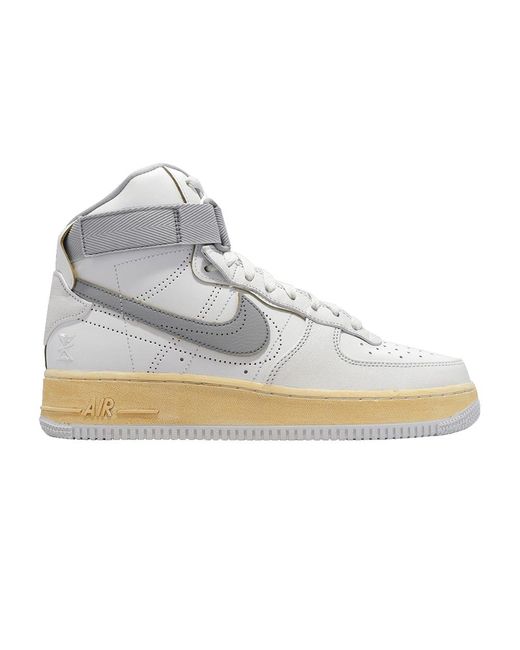 Nike Air Force 1 High '07 Premium 'white Wolf Grey' in Gray for Men | Lyst