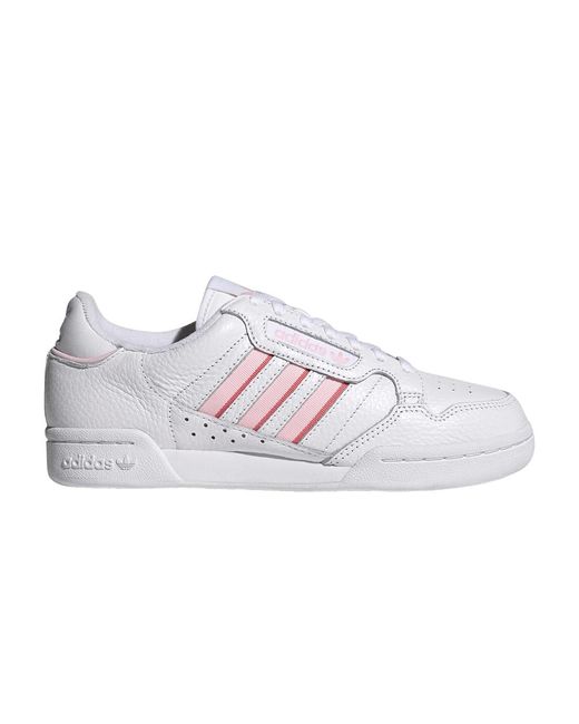 adidas Continental 80 Stripes 'white Clear Pink' in Gray | Lyst