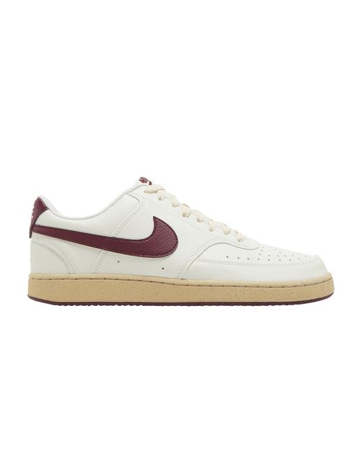 Nike Court Vision Low Next Nature 'sail Dark Beetroot' in White for Men ...