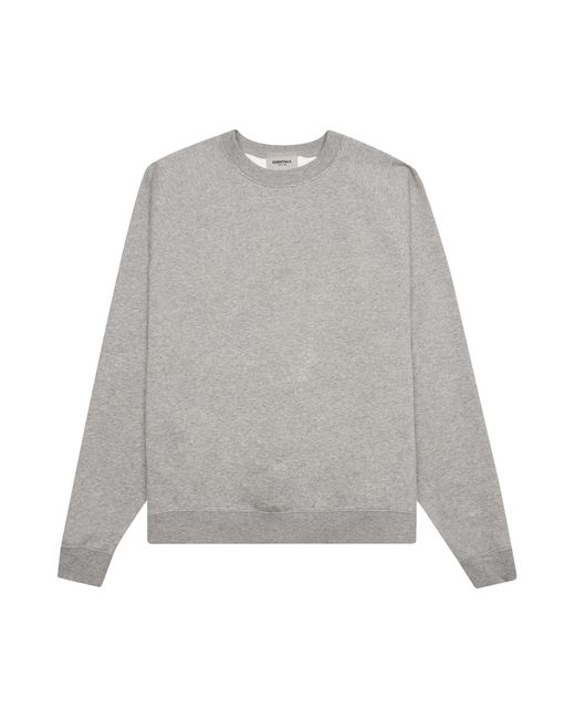 Fear of God ESSENTIALS Crewneck 'oatmeal' in Gray for Men | Lyst