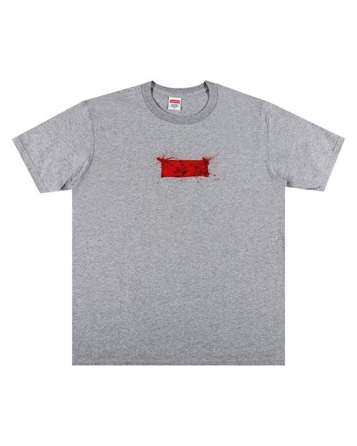 Supreme Ralph Steadman Box Logo Tee 'heather Grey' in Gray for Men