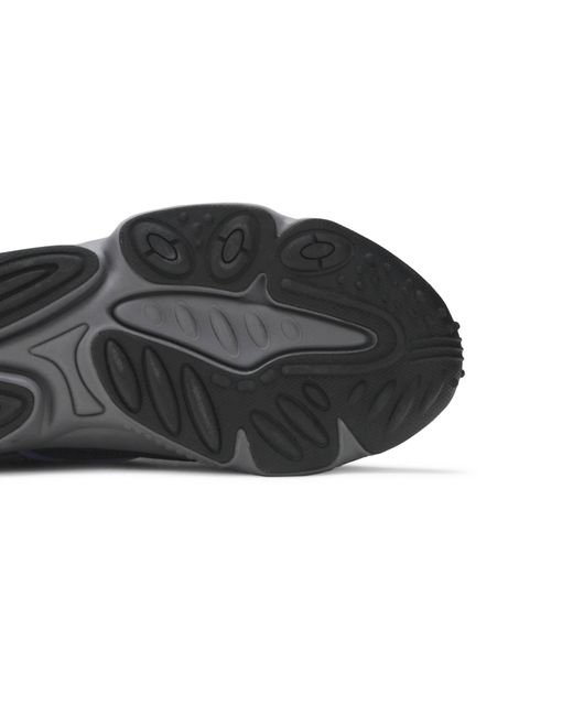 adidas originals ozweego trainers in white with multi 3 stripes