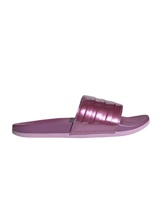 adidas Adilette Comfort Slide 'cherry Metallic' in Purple | Lyst