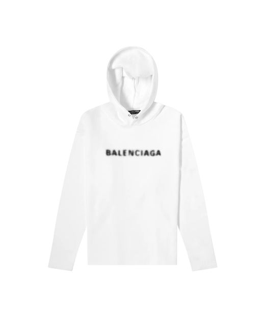 Balenciaga No Rib Hoodie 'white' for Men | Lyst