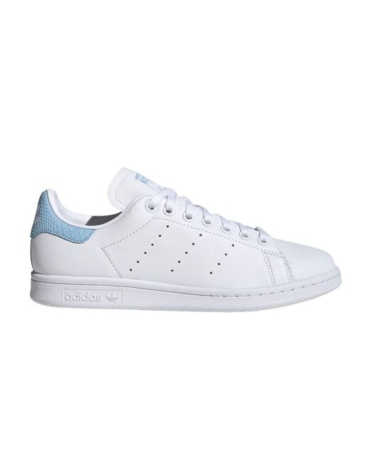 nek Zuiver motto adidas Stan Smith 'snake Embossed - White Clear Sky' | Lyst
