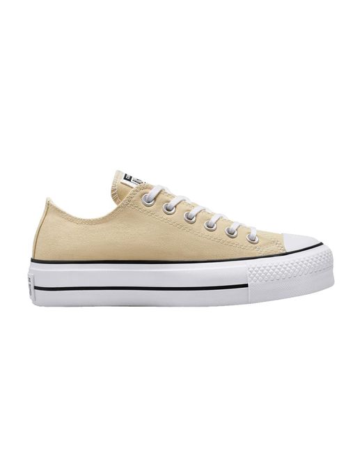 Converse Chuck Taylor All Star Lift Platform Canvas Low 'oat Milk' in White  | Lyst