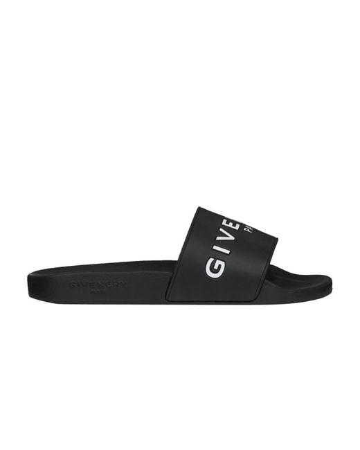 Givenchy Logo Slide 'black' | Lyst