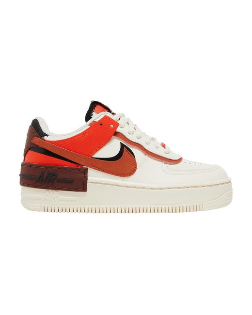 meditación desmayarse equilibrio Nike Air Force 1 Shadow 'pale Ivory Oxen Brown' in Red | Lyst