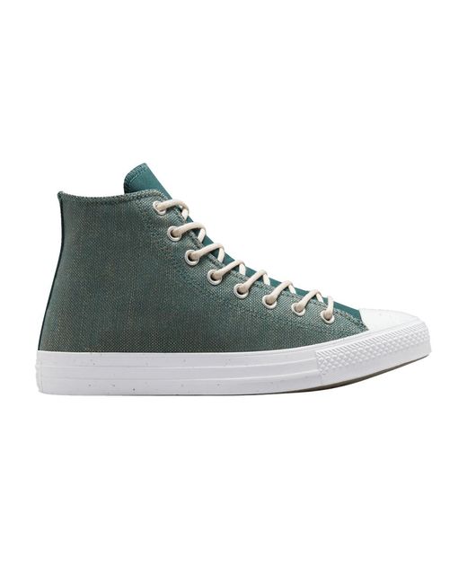 pine green high top converse