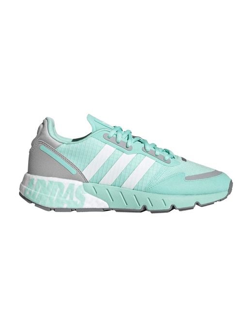 adidas Zx 1k Boost 'bold Logo Graphic - Clear Mint' in Blue | Lyst