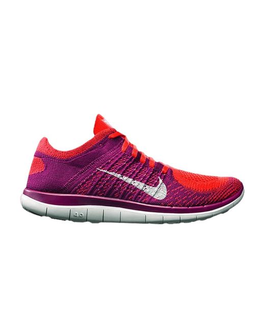 Nike Flyknit 'bright Crimson Raspberry Lyst