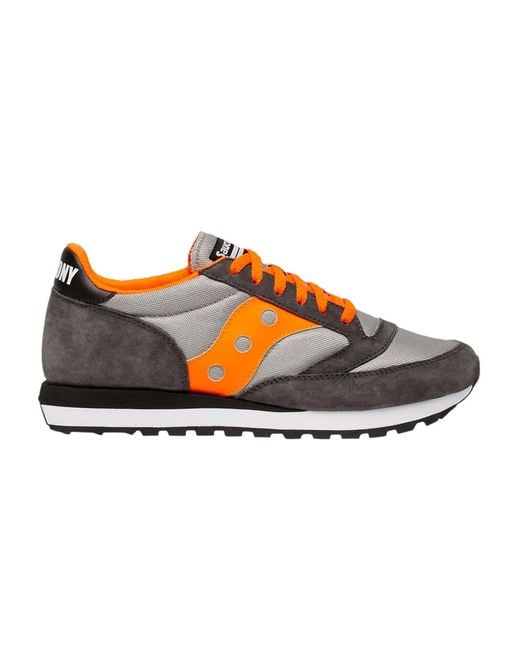 saucony jazz grey orange