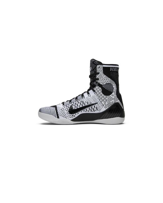kobe 9 elite black and white
