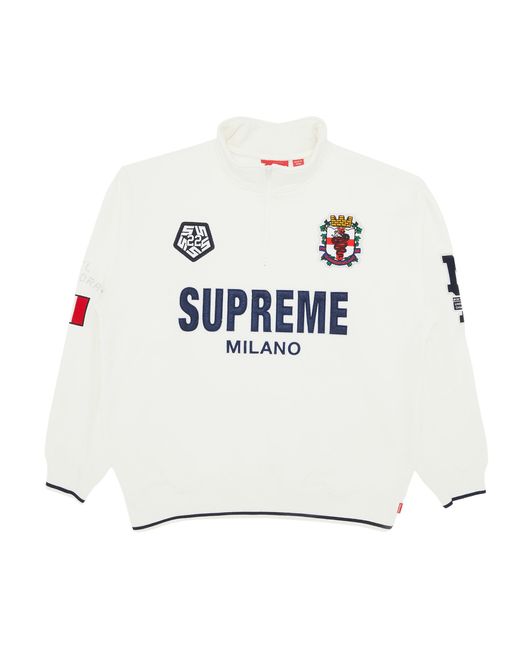 Supreme Milano Half Zip Pullover 'white' for Men | Lyst