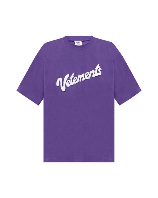 Vetements Sweet Logo T-shirt 'ultra Violet' in Purple for Men | Lyst