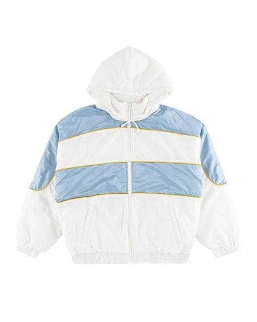 Supreme Sports Piping Puffy Jacket 'white' in Blue for Men | Lyst