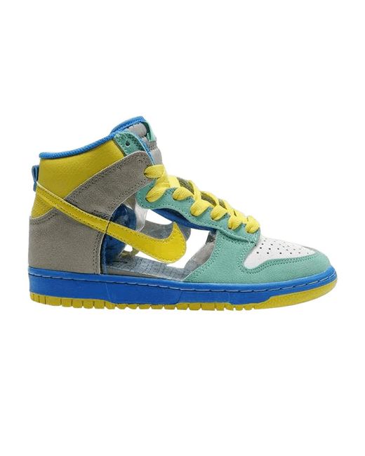 Nike Dunk High 6.0 'mint Yellow Translucent' in Blue | Lyst