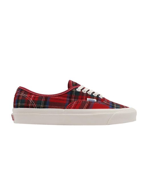 Vans Pendleton X Authentic 44 Dx 'anaheim Factory - Tartan' in Red for ...