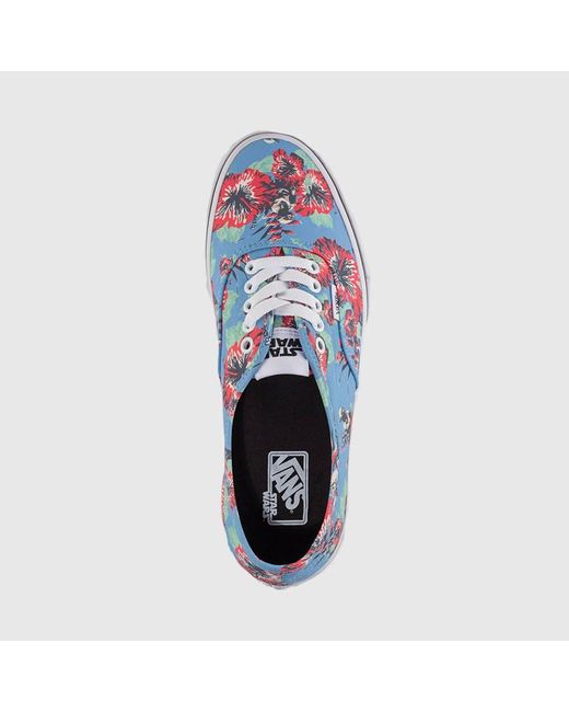Vans Star Wars X Authentic 'yoda Aloha' in Blue for Men | Lyst