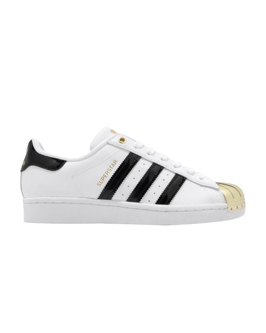 adidas superstar white gold womens
