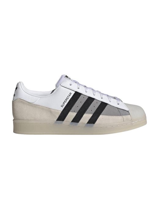 adidas Superstar 'white Light Charcoal' in Gray for Men | Lyst